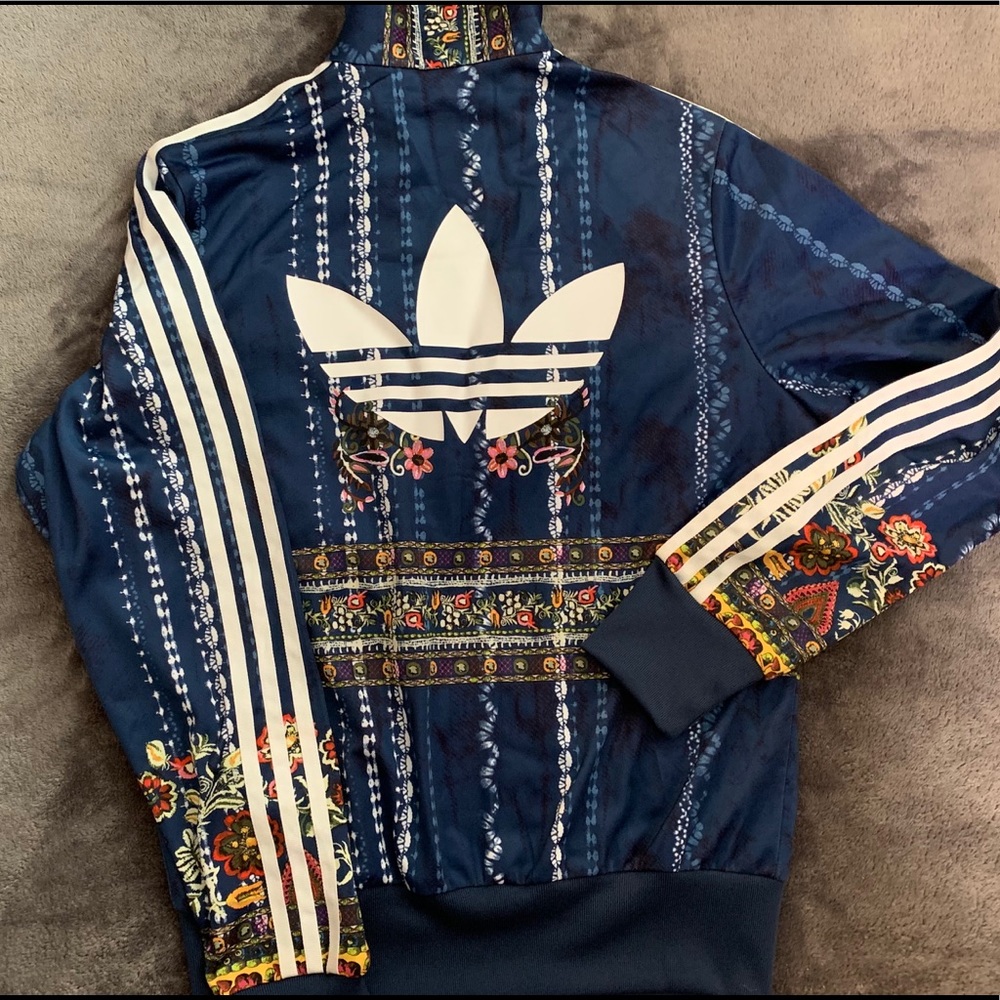 Adidas Patterned Zip Up